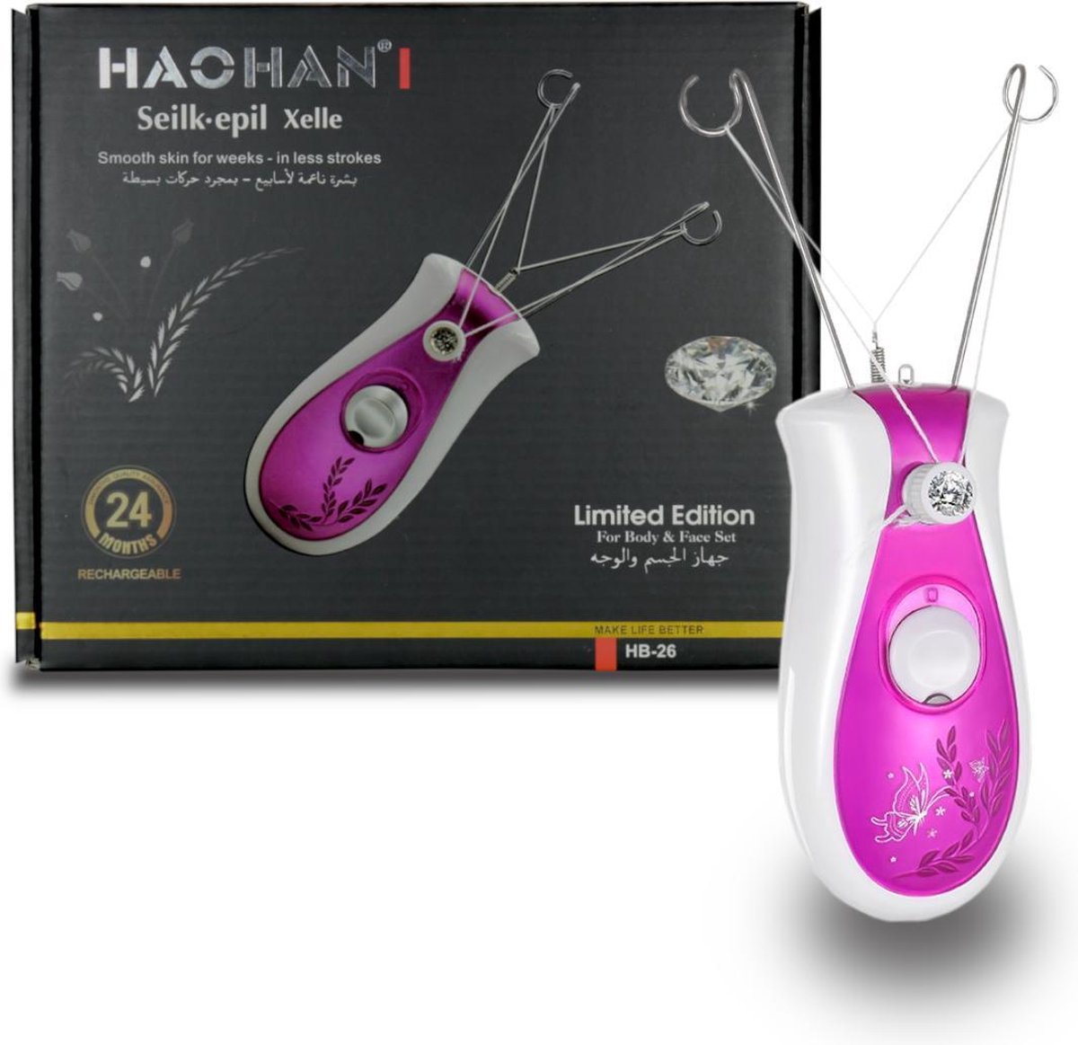 Hachan Epileren met Touw Epilator Epileren met Draad Elektrisch Epileren