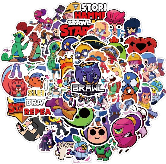 Bol Com Brawl Stars Brawl Stars Stickers 50 Stuks Brawl Stars Speelgoed Brawl Stars - brawl stars topers