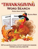 Thanksgiving Word Search Puzzle Book for Kids