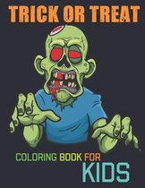 Trick or treat coloring book for kids