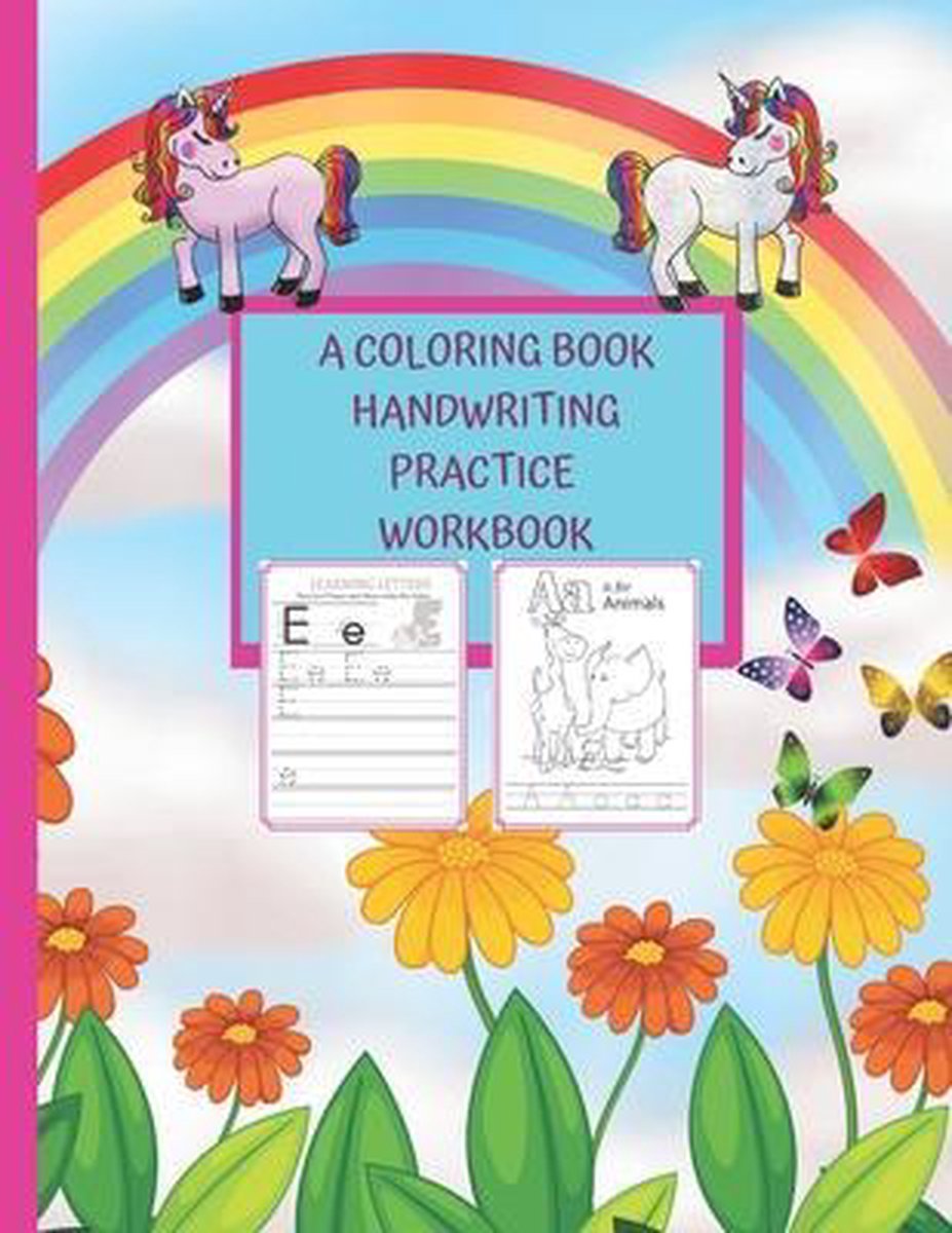A Coloring Book Handwriting Practice Workbook van Dorota Kowalska