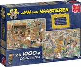 Jan van Haasteren Een dagje naar het Museum - 2 x 1000 stukjes met grote korting