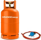 Combideal ORANGEnergy Propaan Gasfles 5kg met regelaarset