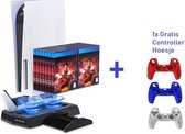 Playstation 5 - Oplaadstation 4+1 - ps5 controller- PS5 console - Docking station - PS5 Accessoires - GRATIS CONTROLLER HOESJE - All4You