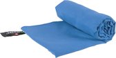 Rubytec Handdoek - Badhanddoek - Sneldroogtechnologie - Microvezel - Lichtgewicht - Geurveroorzakende Bacteriën Verminderen - 120 x 60 cm (L) - Blauw