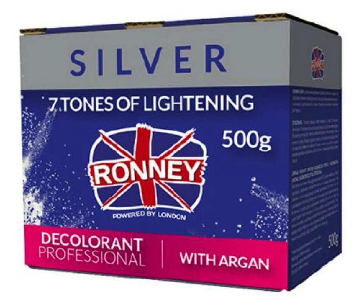 RONNEY Professional Blondeerpoeder Silver met Argan 500 Gram | Ontkleuren | Blonderen