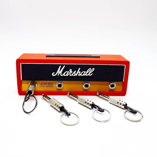 MARSHALL JCM800 Armoire à clés Jack Rack II - 4 Porte-clés - rouge rétro  (rouge) 