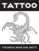 Tattoo coloring book for adult