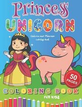 Unicorn and Princesse coloring book