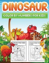 dinosaur color by numbers for kids