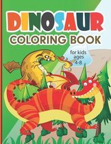 Dinosaur Coloring Book for Kids Ages 4-8