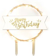 Scrapcooking Taarttopper Led - Happy Birthday - 12x10x0,5cm