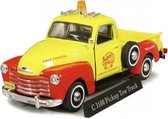 Chevrolet C3100 Pick Up Tow Truck ( Super Shell ) Geel / Rood 1-43 Cararama