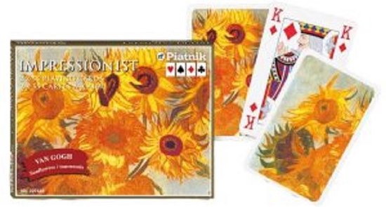 Afbeelding van het spel Luxe speelkaarten Sun Flower  van Gogh