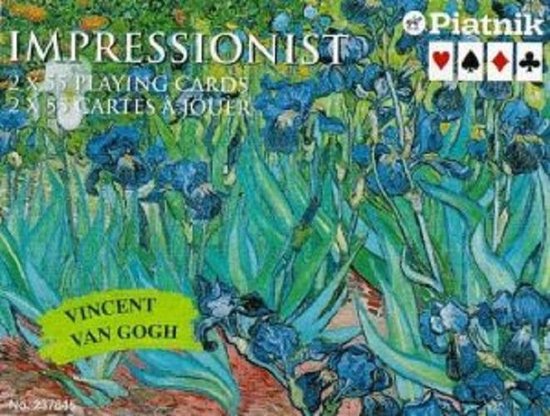Afbeelding van het spel Luxe speelkaarten Impressionist Iris Piatnik