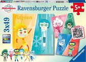 Ravensburger puzzel Missie volbracht! - 3 x 49 stukjes - kinderpuzzel
