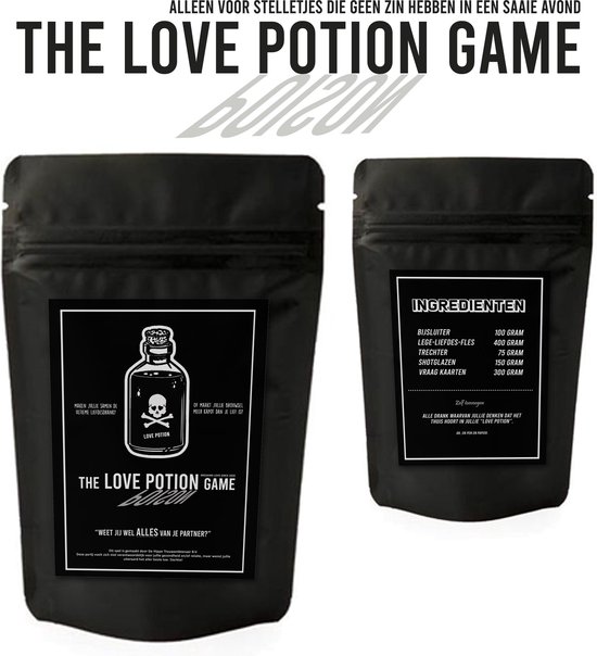 The LOVE POTION Game - spel voor koppels - relatiespel - huwelijkscadeau - drankspel