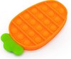 Afbeelding van het spelletje Pop it fidget toy - Pop Bubble - Fidget toy - verlicht stress, zintuigelijke speelgoed - Helpt herstellen emoties - Kind en volwassenen - wortel oranje