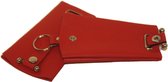 Kloksleutelhanger soft oranjerood 2 stuks