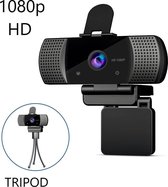 YQB USB - Webcam - HD - 1080P - Microfoon - Verstelbare lens - Tripod - Thuiswerk - Meeting - vergadering - zakelijk bedrijf - PC - USB