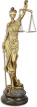 Vrouwe  Justitia - Resin beeld - Godin rechterlijke macht - 52.5 cm hoog