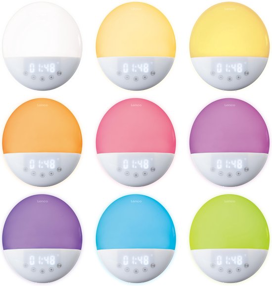 Goliving Wake Up Light - Lichtwekker - Soft Touch - Sluimerfunctie - Digitale Wekker - 17cm - Wit Goliving Wake Up Light - Lichtwekker - Soft Touch - Sluimerfunctie - Digitale Wekker - 17cm - Wit