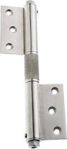 AMIG Veerscharnier Deurveer scharnier – 180 x 80 x 3mm - 40kg - Instelbare sluitkracht – RVS