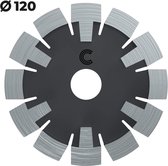 Vloerverwarming schijf 120mm x 17mm - Cementdekvloeren - Premium freesblad - oSa®