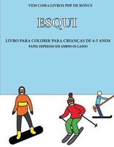 Livro para colorir para criancas de 4-5 anos (Esqui)