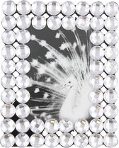 Fotolijst met diamantjes JADE - Zilver - Hout / Glas - 16 x 20 x 1.5 cm
