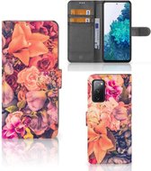 Flipcase Geschikt voor Samsung Galaxy S20FE Telefoon Hoesje Cadeau voor Moeder Bosje Bloemen