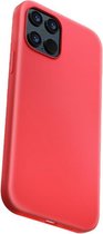Liquid Silicone BackCover - Telefoonhoesje - Hoesje voor Apple iPhone 12 Mini (5.4'') - Rood