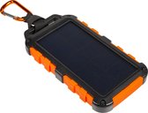 Xtorm Solar powerbank - Outdoor oplader op zonne-energie – 10.000 mAh – led power indicator – USB 2x – USB-C en met Flashlight - oranje