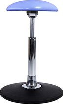 Balergo Dynamic XL - ergonomische kruk - balanskruk voor actief zitten - chroom/zwart