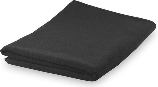 Zwarte microvezel badhanddoek 150 x 75 cm – absorberend – zacht