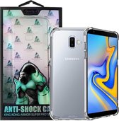 Backcover Anti-Shock TPU + PC - Telefoonhoesje - Hoesje  Samsung J6 Plus - Transparant