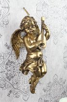 Decoratief Beeld - Resin - Polyresin - Wexdeco - Goud - 40.8 X 20.8 Cm