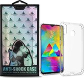 Backcover Anti-Shock TPU + PC - Telefoonhoesje - Hoesje  Samsung M20 - Transparant