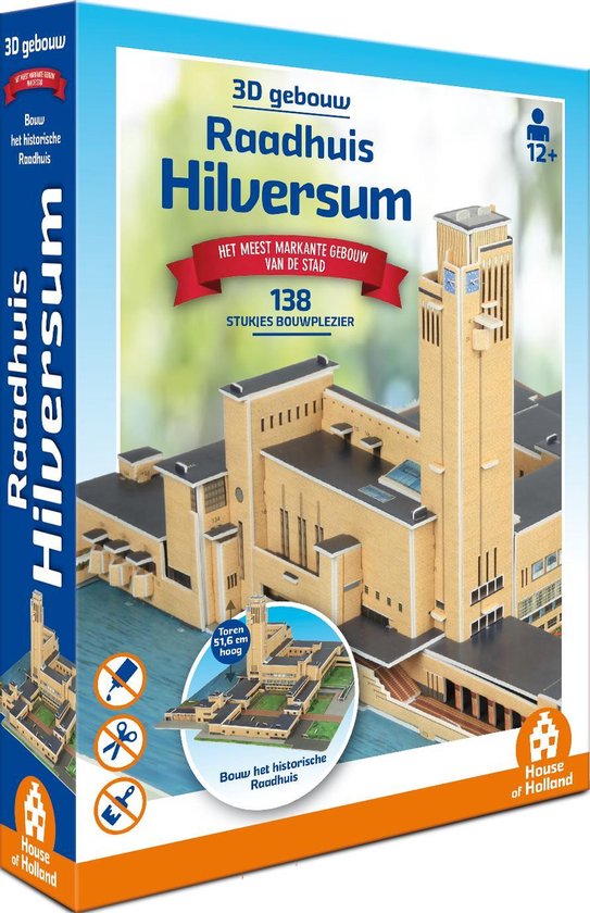 3D puzzel Raadhuis Hilversum | bol.com