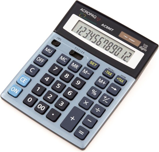 ACROPAQ AC890T - Buro rekenmachine kantelbaar scherm | bol.com