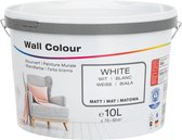 Witte muurverf | 10 Liter | Geschikt voor ca. 70 - 80 m² | Wit