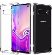 Backcover Shockproof TPU + PC - Telefoonhoesje - Hoesje voor Samsung S10 - Transparant