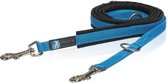 AnnyX hondenriem leiband gewatteerd zwart blauw  max lengte 300 cm