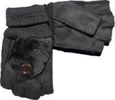 OPENVINGER handschoenen BIKER van BellaBelga - zwart