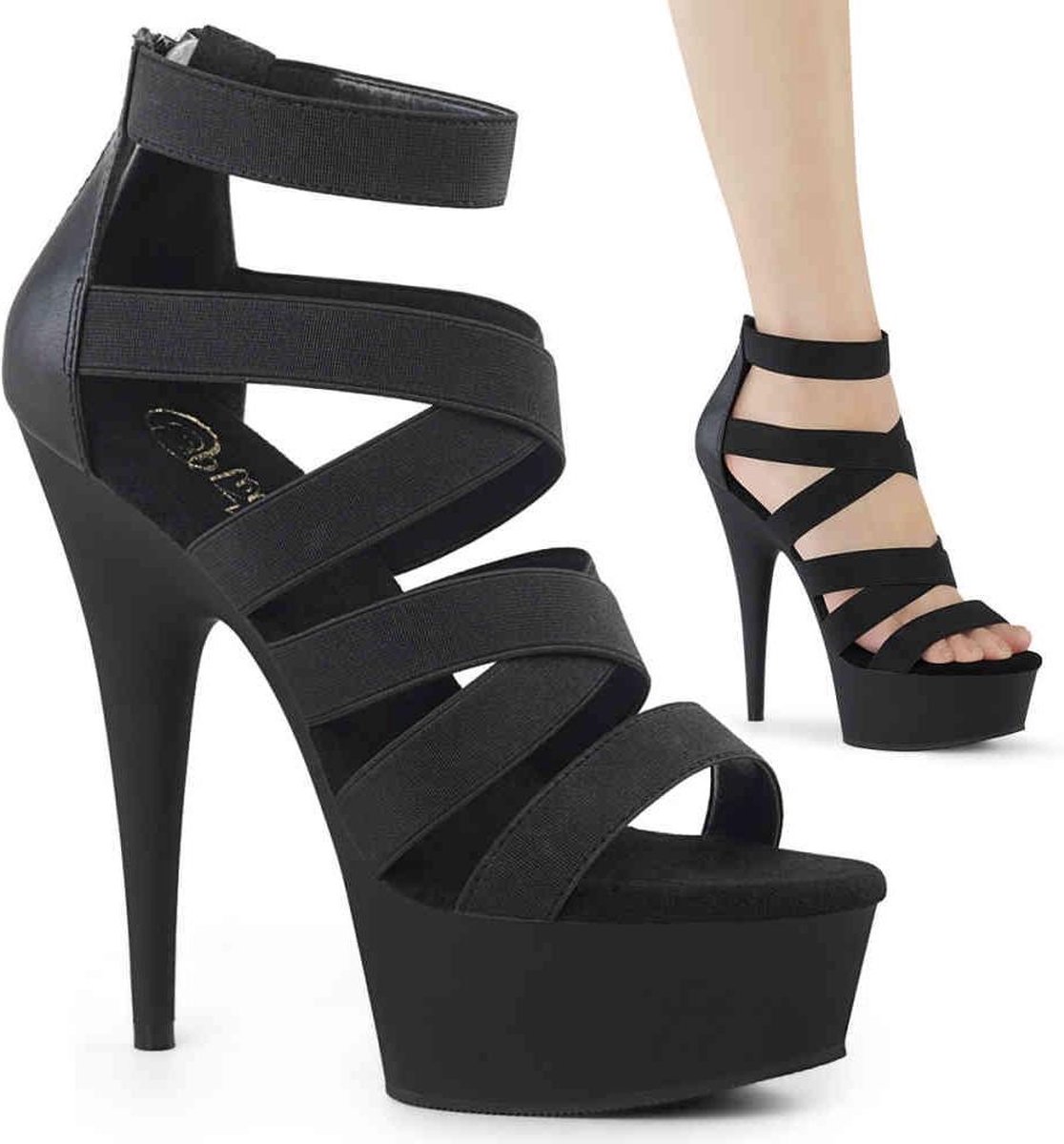 Pleaser - DELIGHT659 Hoge hakken - US 9 - 39 Shoes - Zwart