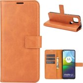 Motorola Moto G9 Power Portemonnee Bookcase Hoesje Oranje