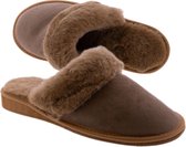 Pantoffels schapenwol taupe – Vina Maat 37 – Instap pantoffels - Wollen sloffen - Sheepy.cc