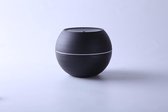 Aroma Diffuser Trendy Design Compact, zwart, Etherische Olie Verdamper, Vernevelaar, Luchtbevochtiger, Diffuser 230 ml met nachtlampje voor Cereriamolla etherische olie