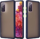 Samsung Galaxy S20 FE Hoesje Matte Transparant Hybride Blauw