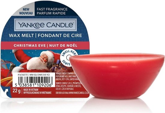 Yankee Candle Wax Melt Christmas Eve, 3 stuks